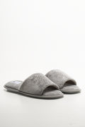 Snowflake Open Toe Slippers Grey