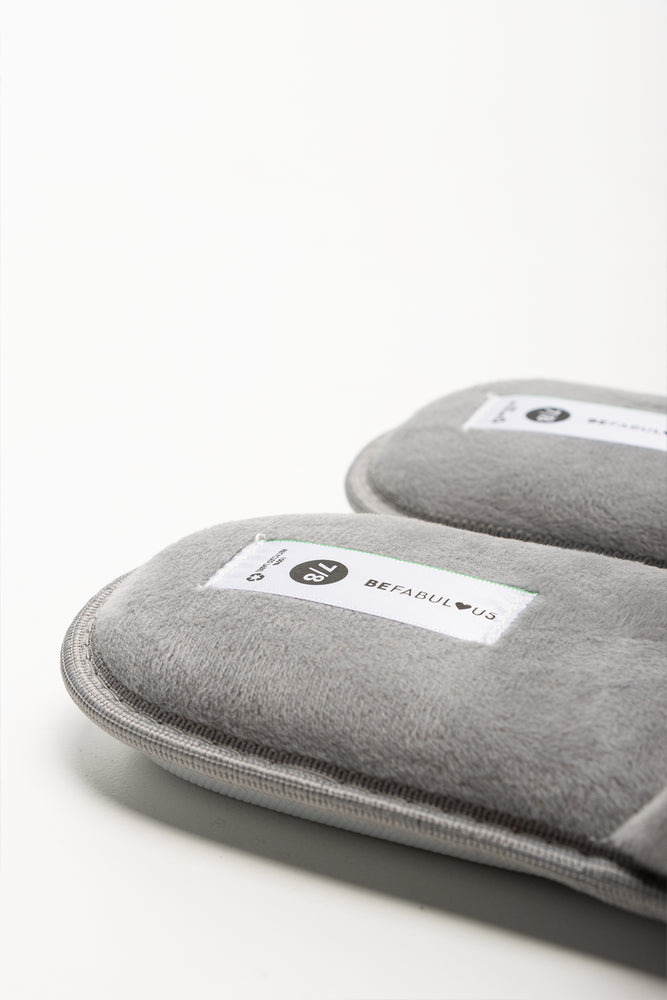 Snowflake Open Toe Slippers Grey (3)