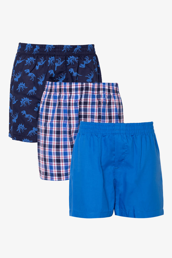 3 Pack Boxers Blue