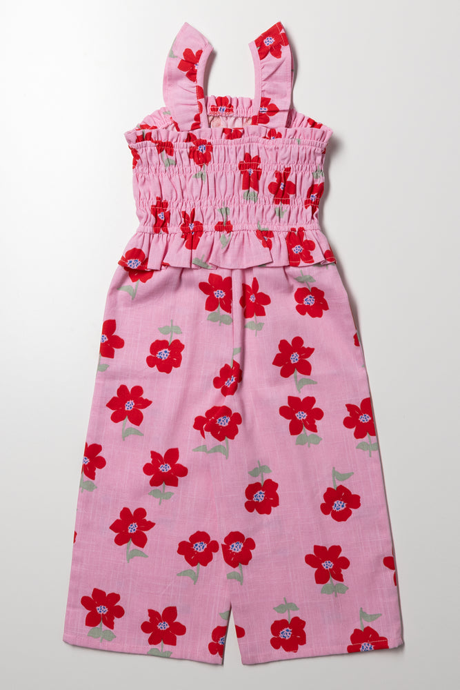 Floral Jumpsuit Pink (2)