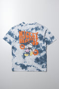 Mickey Mouse Oversized Tie Dye T-Shirt Blue (2)
