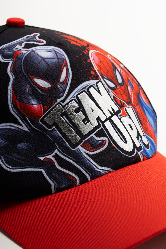 Spider-Man Peak Cap Black (2)