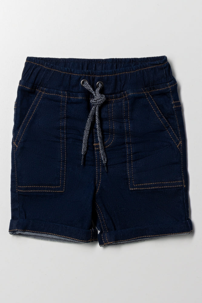 Denim Shorts Dark Blue | | Ackermans