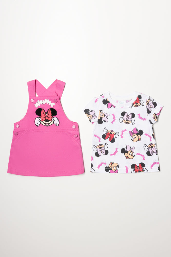 Minnie Mouse Pinni Set Pink Dresses Dungarees Ackermans