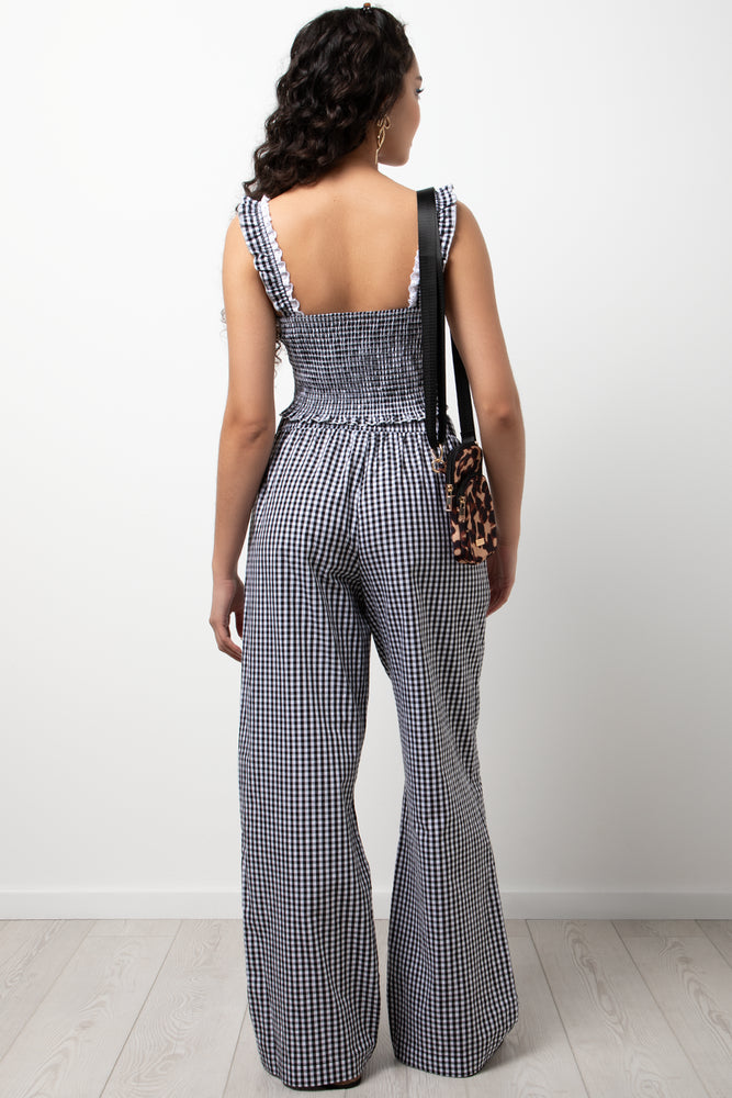 Check Pull On Pants Black And White Bottoms Jeans Ackermans