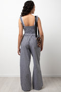 Check Pull On Pants Black And White (3)