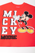 Mickey Mouse Short Sleeve T-Shirt Red (1)