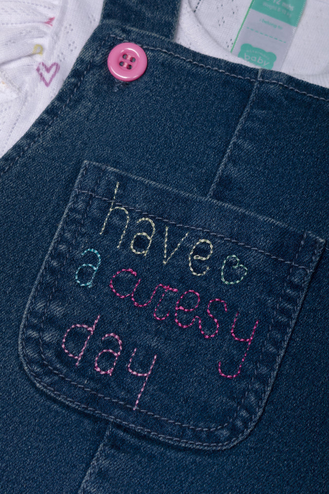 Denim Pinni Set Blue