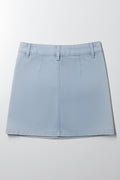 A-Line Denim Skirt Light Blue (2)