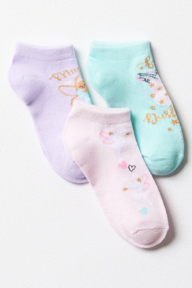 PG 3PK SOCKS LOWLEG FAIRY S24