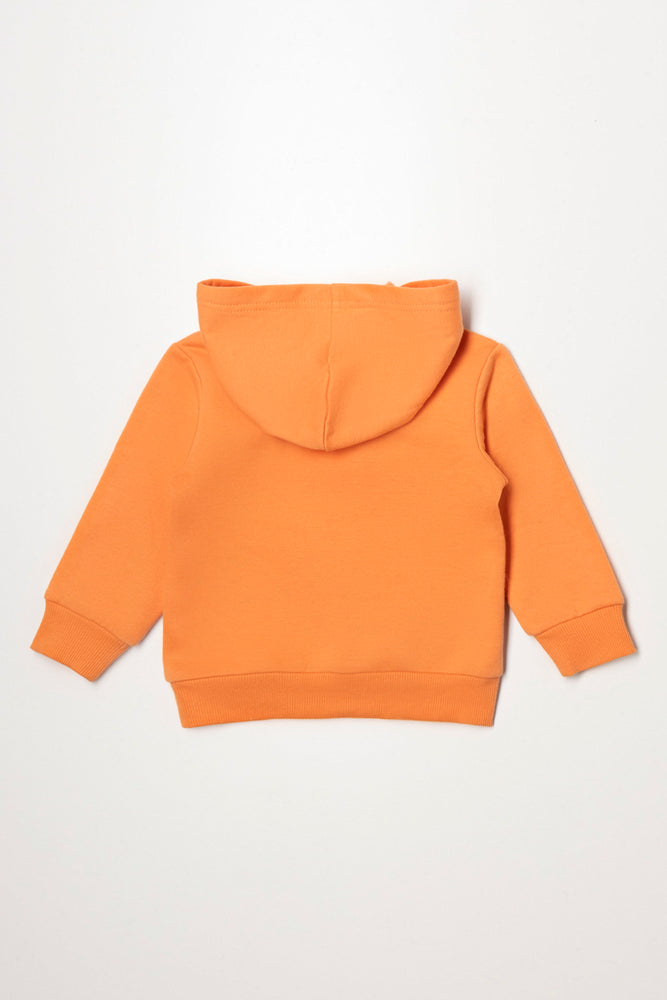 Dinosaur Hooded Tracktop Orange (2)
