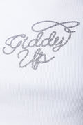 Long Sleeve Rib Top With Hood White (3)