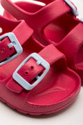 Double Band Sandals Pink (2)
