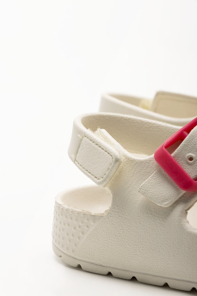Double Buckle Sandals Cream (3)