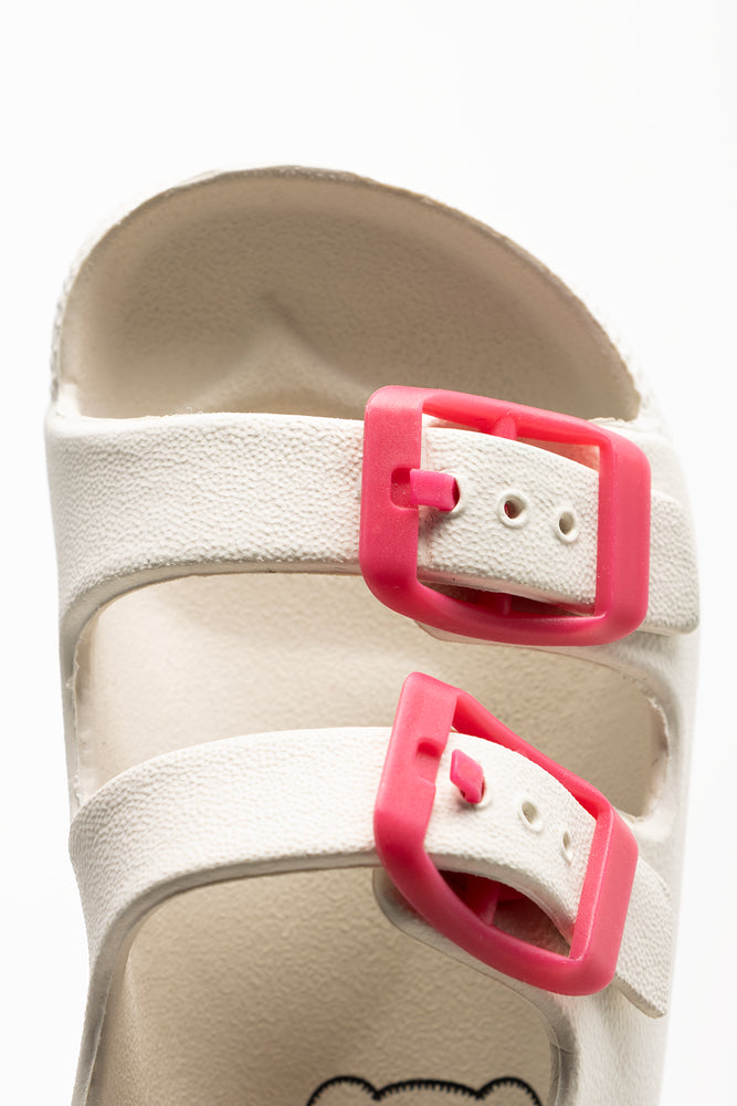 Double Buckle Sandals Cream (4)