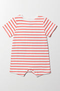 Dinosaur Friends Romper Red (2)
