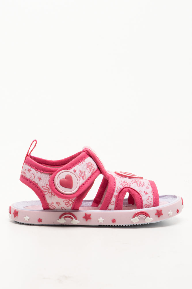 Heart Sandals Pink