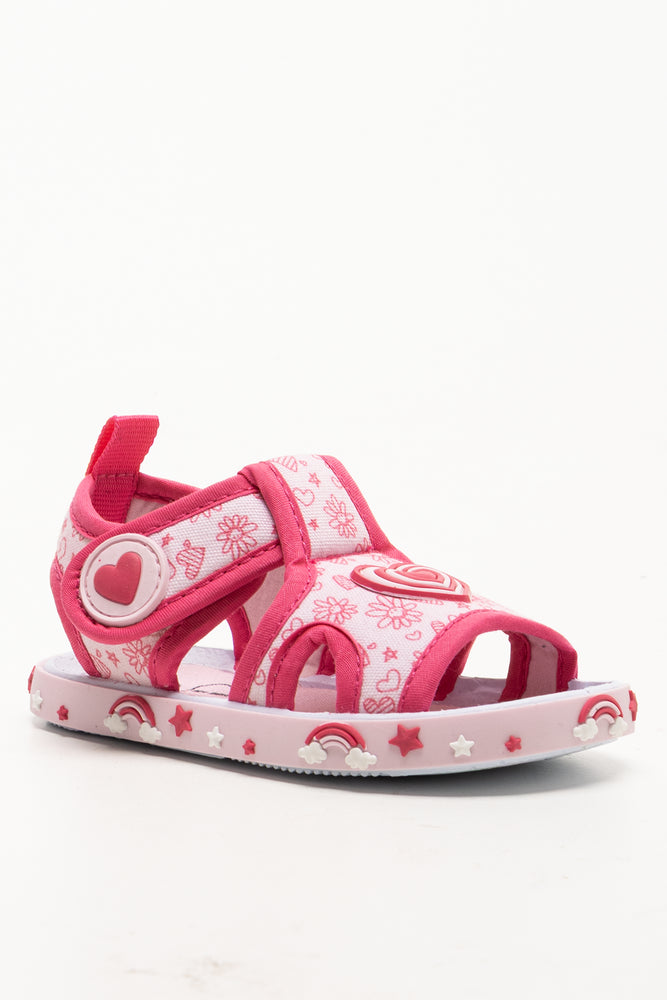Heart Sandals Pink