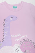 Dinosaur Romper Lilac (1)
