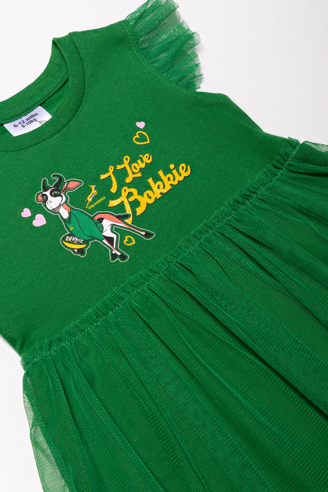 Bokkie Tulle Dress Green
