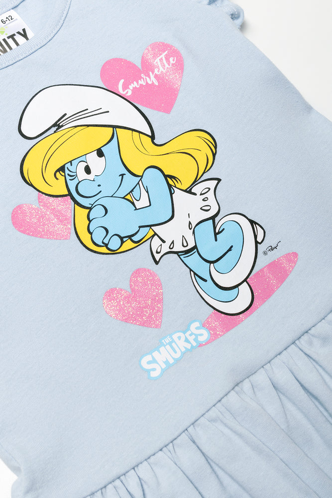 Smurfs Knit Dress Blue