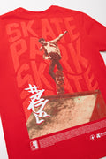 Skate Short Sleeve T-Shirt Red (2)