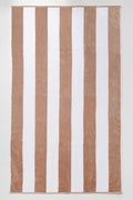 Stripe Beach Towel White And Natural