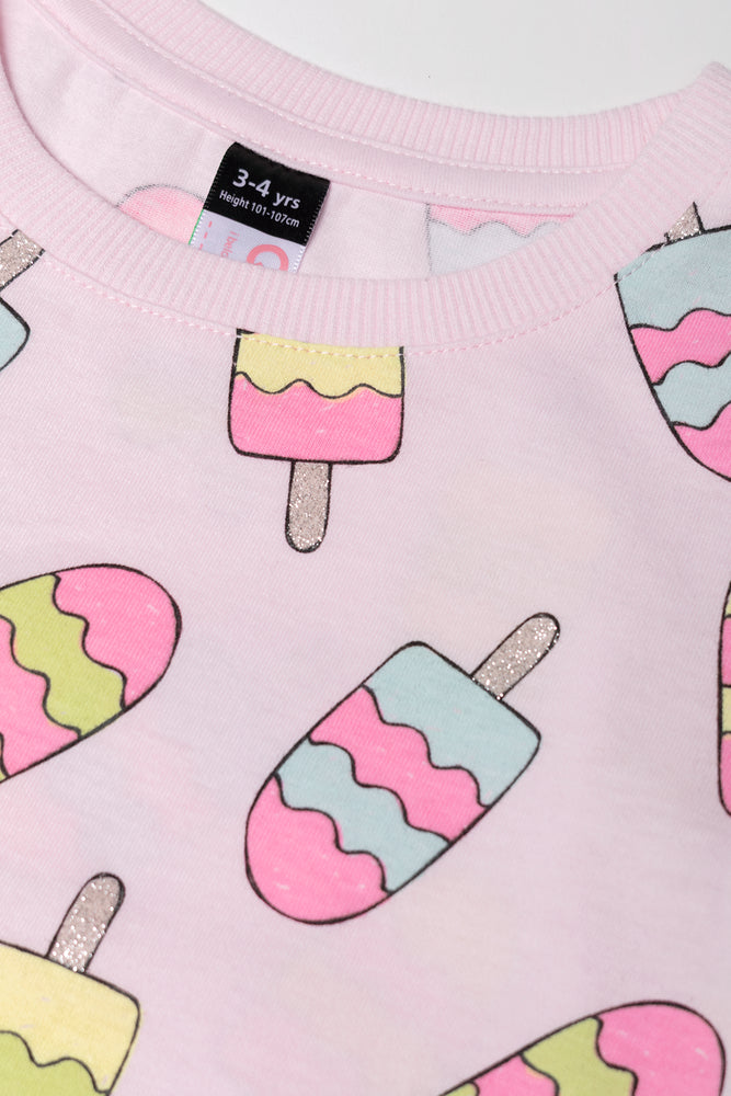 Ice Cream T-Shirt Light Pink