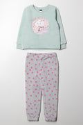 Take More Naps Pyjama Set Light Green And Grey