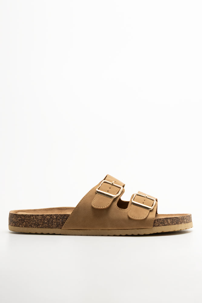 Double Strap Sandals Natural