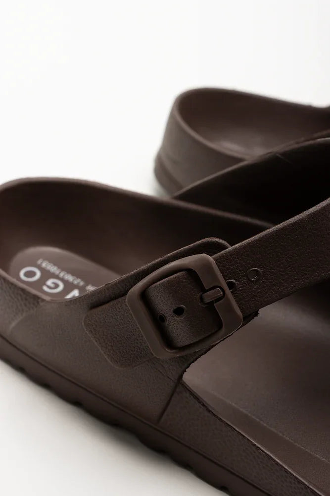 Thong Moulded Sandals Brown (3)
