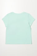 Butterfly Short Sleeve T-Shirt Light Green (2)