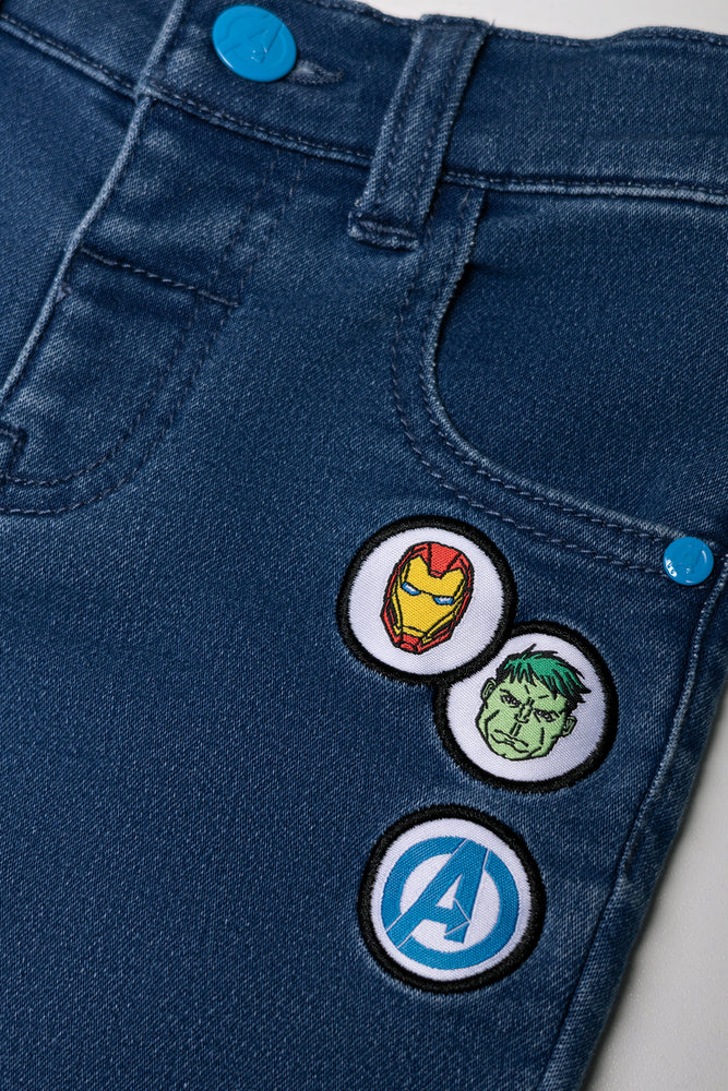 Avengers Denim Shorts Blue
