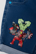 Avengers Denim Shorts Blue (2)
