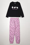 Bear Pyjamas Black And Pink