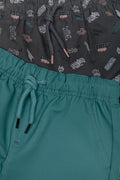 2 Pack Shorts Charcoal And Blue (1)