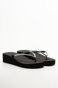 Platform Flip Flop Black