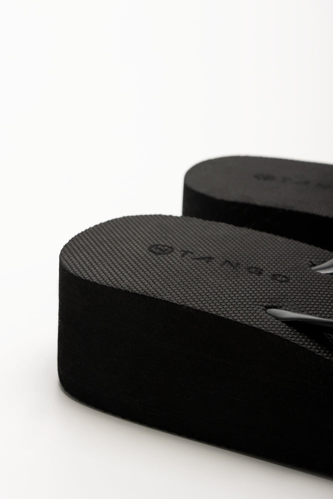 Platform Flip Flop Black (3)