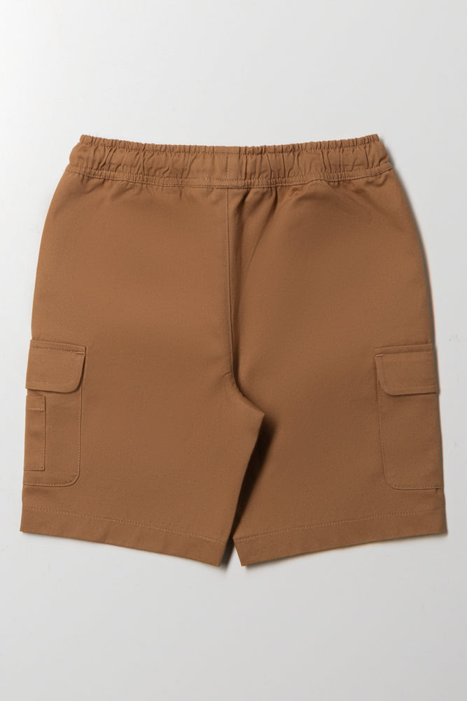 Cargo Shorts Brown Bottoms Jeans Ackermans - Main Image