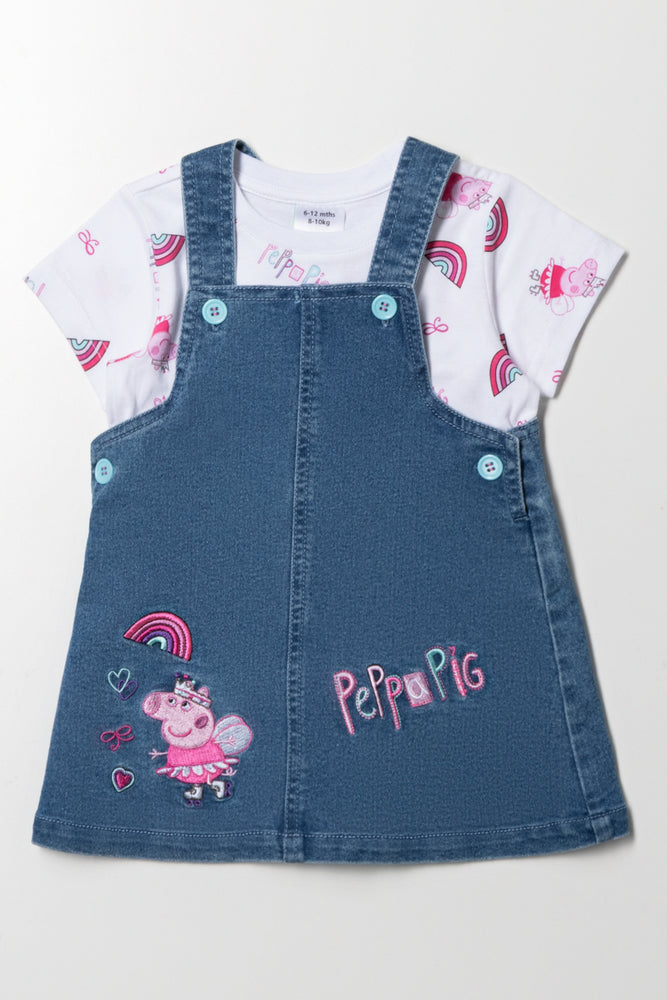 Peppa Pig Embroidered Pinni Blue