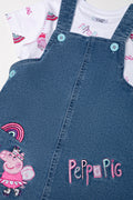 Peppa Pig Embroidered Pinni Blue (1)