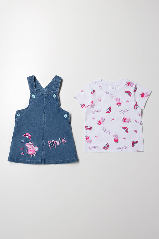Peppa Pig Embroidered Pinni Blue (2)