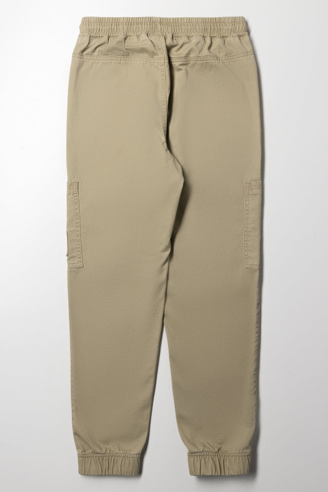 Zip Pocket Cargo Pants Natural (2)