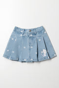 Frozen Denim Skirt Light Blue