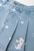 Frozen Denim Skirt Light Blue (1)
