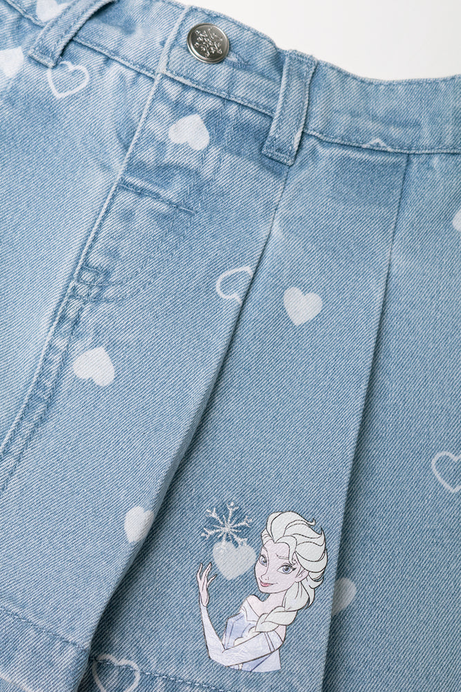Frozen Denim Skirt Light Blue (1)