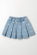 Frozen Denim Skirt Light Blue (2)