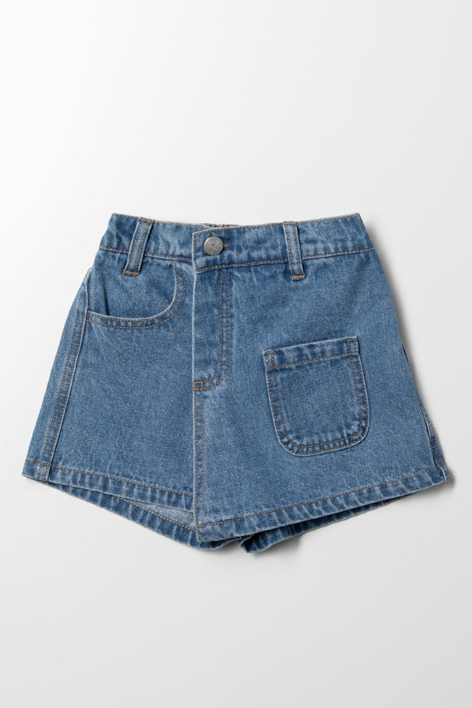 Denim Skort Blue