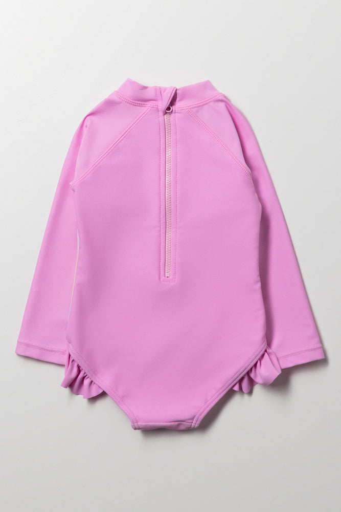 Paw Patrol Long Sleeve Swimsuit Pink (3)
