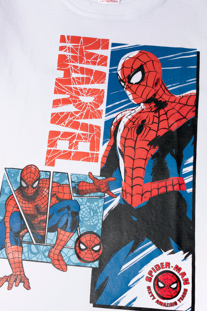 Spider-Man Short Sleeve T-Shirt White